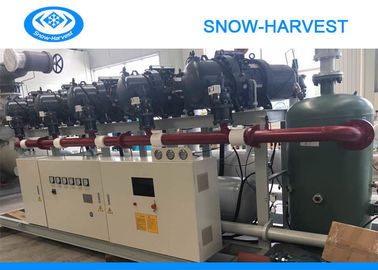 R22 / R507 रेफ्रिजरेंट के साथ PLC प्रोग्रामेबल रेफ्रिजरेशन कंप्रेसर यूनिट